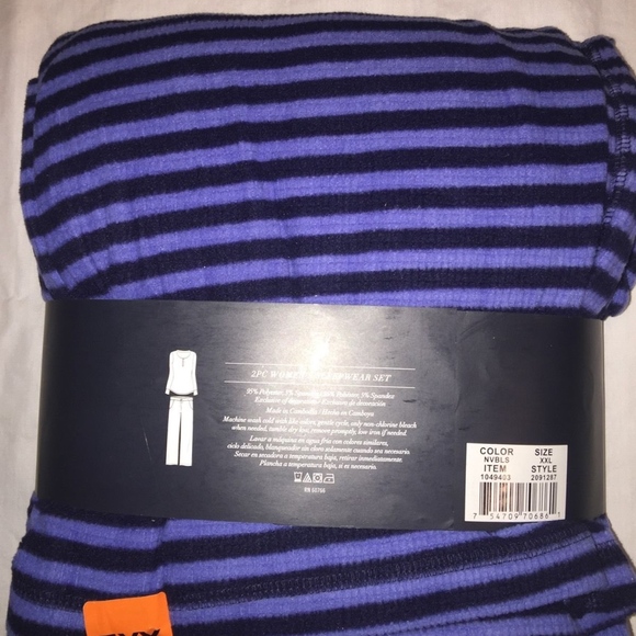 NEW NAUTICA Womens 2-piece Pajama Set Microfleece - Picture 3 of 3